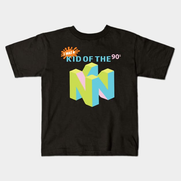 Kid of the 90s Kids T-Shirt by pixelcat